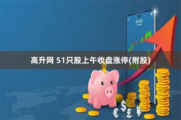 高升网 51只股上午收盘涨停(附股)